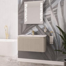 Eastbrook Belice 80cm Wall Hung Unit Cashmere 37.2104