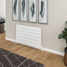 Eastbrook Berkeley 603mm x 1000mm Aluminium Radiator Matt White   89.0713