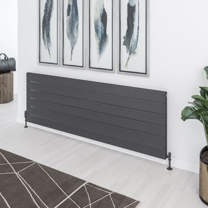 Eastbrook  Berkeley 603mm x 1800mm Aluminium Radiator Matt Anthracite   89.0733