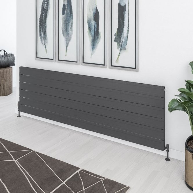 Eastbrook  Berkeley 603mm x 2000mm Aluminium Radiator Matt Anthracite   89.0734
