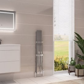 Eastbrook Berlini 1200mm x 185mm Aluminium Radiator Polished Aluminium   86.0185