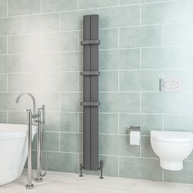 Eastbrook Berlini 1800mm x 185mm Aluminium Radiator Matt Anthracite   86.0108