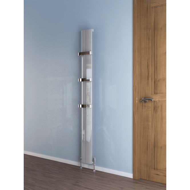 Eastbrook  Berlini 1800mm x 185mm Aluminium Radiator Polished Aluminium   86.0186