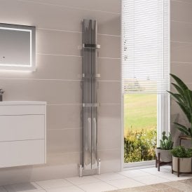 Eastbrook Berlini 1800mm x 185mm Aluminium Radiator Polished Aluminium   86.0186