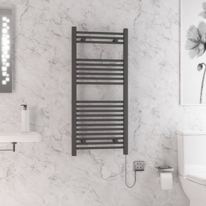 Eastbrook  Biava Dry Element Towel Rail 1100mm x 500mm Anthracite   47.0010