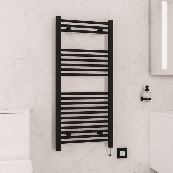 Eastbrook  Biava Dry Element Towel Rail 1100mm x 500mm Matt Black   47.0053