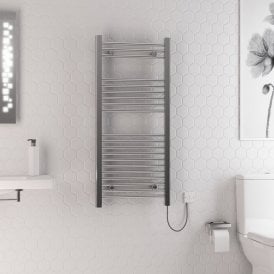 Eastbrook Biava Dry Element Towel Rail 1100mm x 500mm On/Off Bt Chrome   47.0015