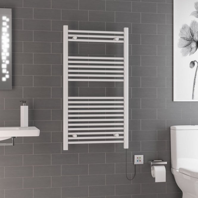 Eastbrook  Biava Dry Element Towel Rail 1100mm x 600mm 500w White   47.0008