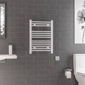 Eastbrook Biava Dry Element Towel Rail 700mm x 500mm 250w White   47.0005