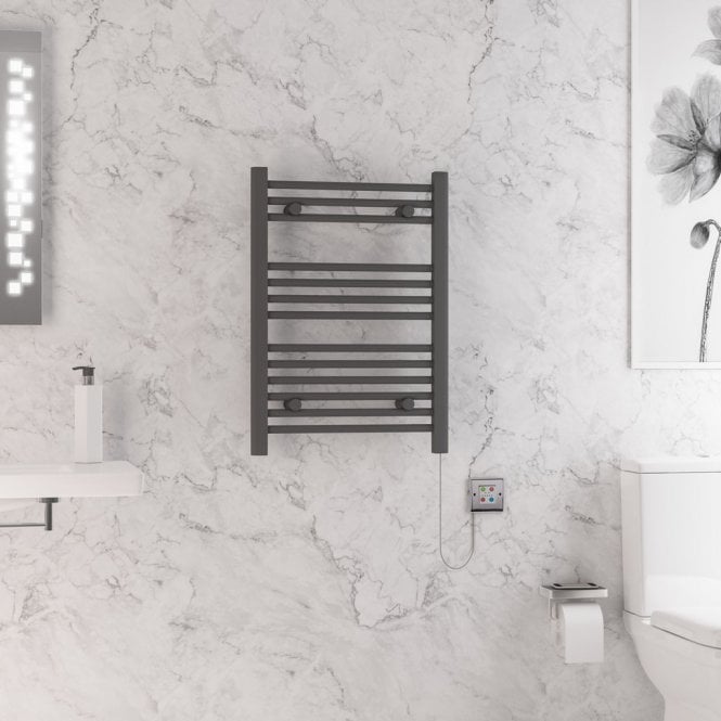 Eastbrook  Biava Dry Element Towel Rail 700mm x 500mm Anthracite   47.0009