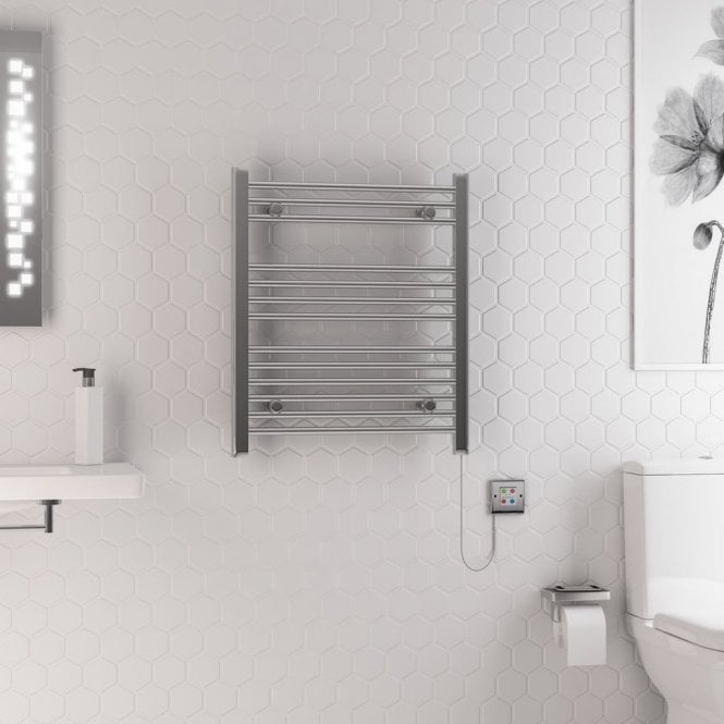 Eastbrook  Biava Dry Element Towel Rail 700mm x 600mm Chrome   47.0003