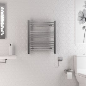 Eastbrook Biava Dry Element Towel Rail 700mm x 600mm Chrome   47.0003