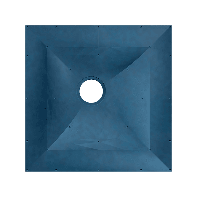 Eastbrook  Biava Floor Former 1000mm x 1000mm Blue   65.0002