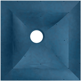 Eastbrook Biava Floor Former 1000mm x 1000mm Blue   65.0002