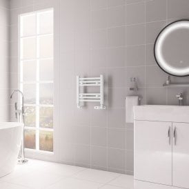 Eastbrook Biava Multirail HV Straight 360mm x 400mm Gloss White   61.0084