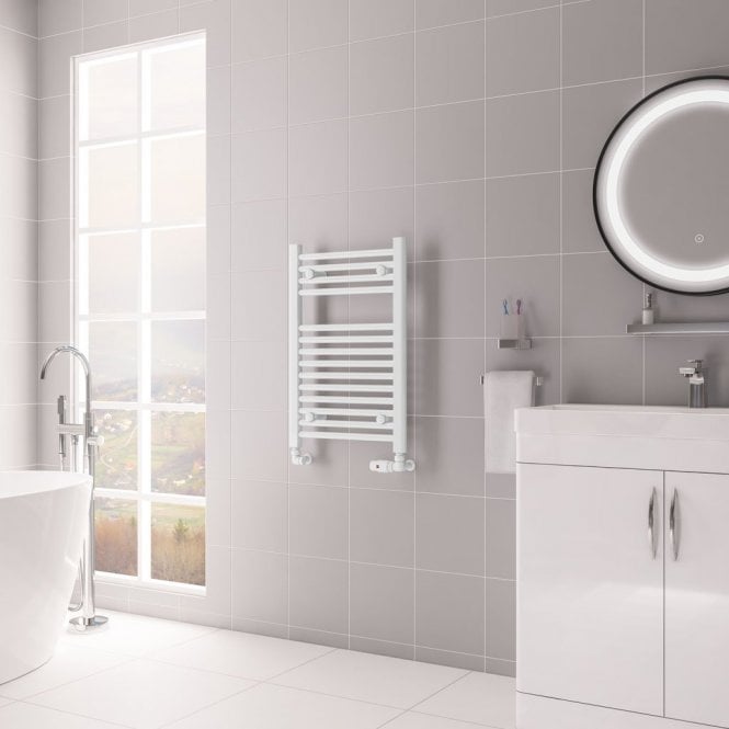 Eastbrook  Biava Multirail HV Straight 688mm x 450mm Gloss White   62.0377