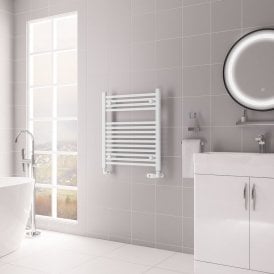 Eastbrook Biava Multirail HV Straight 688mm x 600mm Gloss White   61.0086