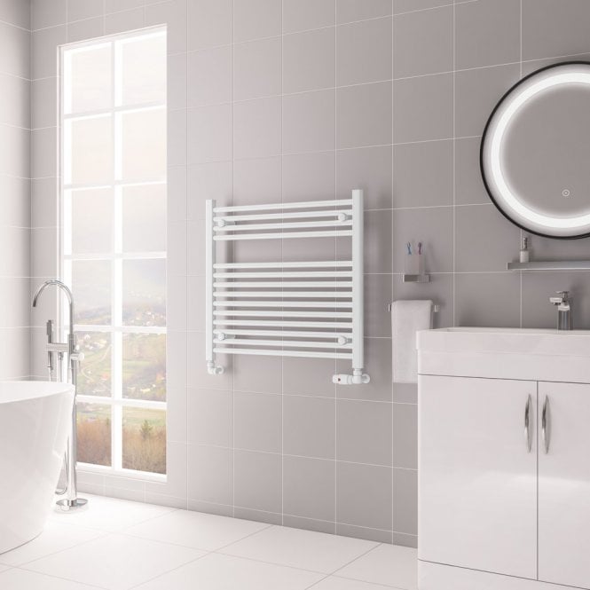 Eastbrook  Biava Multirail HV Straight 688mm x 750mm Gloss White   61.0087