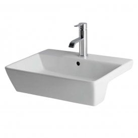 Eastbrook Bijou/Collindale Semi Recessed Basin White   26.0076