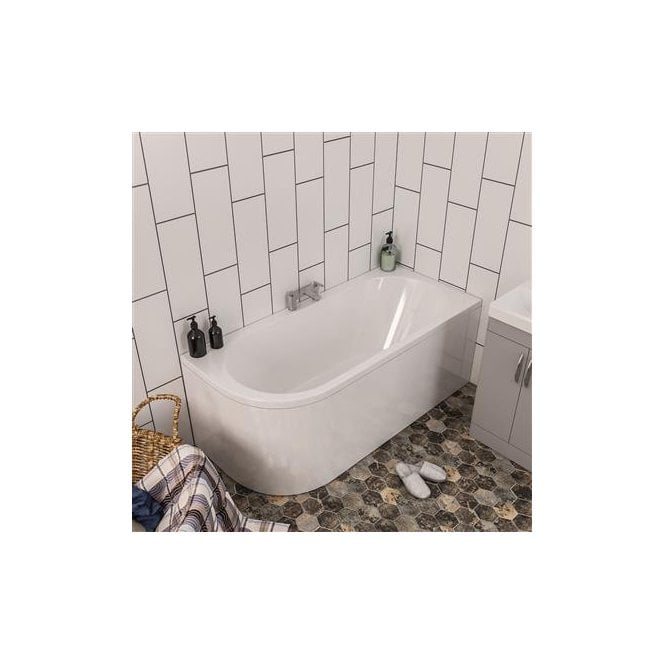 Eastbrook  Biscay 5mm Double Ended Right Hand 1600mm x 725mm 188 Litre Bath   42.0056