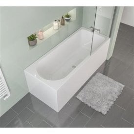 Eastbrook Biscay 5mm Shower Bath 1700mm x 750mm Right Hand 234 Litre Bath   42.0214