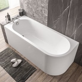 Eastbrook Biscay 5mm Single Ended Left Hand 1700mm x 700mm 222 Litre Bath   42.0295
