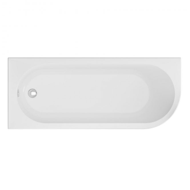 Eastbrook  Biscay 5mm Single Ended Left Hand 1700mm x 750mm 233 Litre Bath   42.0293