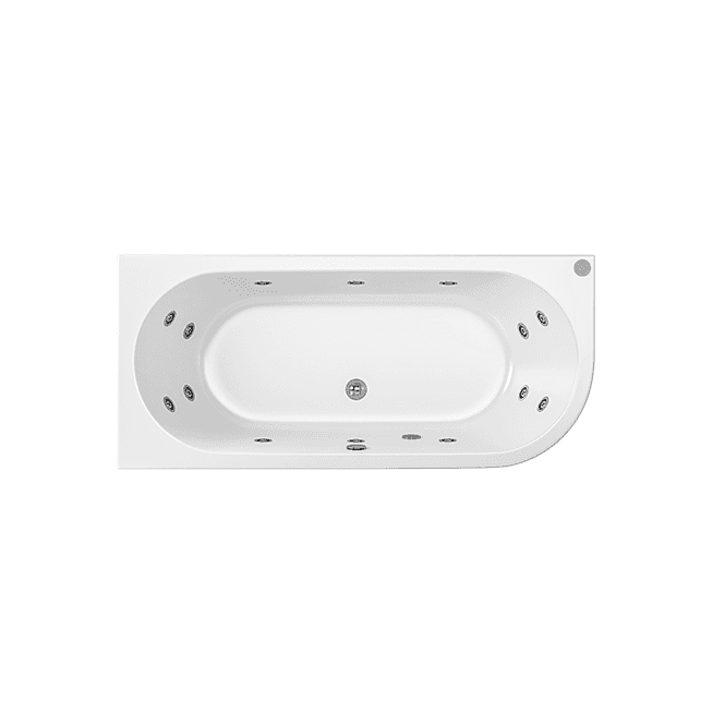 Eastbrook  Biscay Beauforte 14 Jet Whirlpool Left Hand 1700mm x 800mm 219 Litre Bath   42.2014