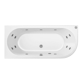 Eastbrook Biscay Beauforte 14 Jet Whirlpool Left Hand 1700mm x 800mm 219 Litre Bath   42.2014
