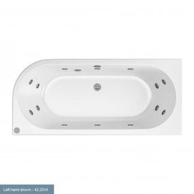 Eastbrook Biscay Beauforte 14 Jet Whirlpool Left Hand 1700mm x 800mm 219 Litre Bath   42.2014