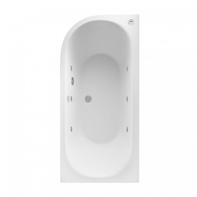 Eastbrook  Biscay Beauforte Double Ended 6 Jet Whirlpool 1700mm x 800mm Right Hand 219 Litre Bath   42.2002