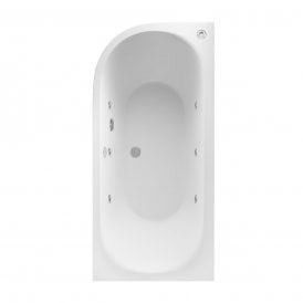 Eastbrook Biscay Beauforte Double Ended 6 Jet Whirlpool 1700mm x 800mm Right Hand 219 Litre Bath   42.2002