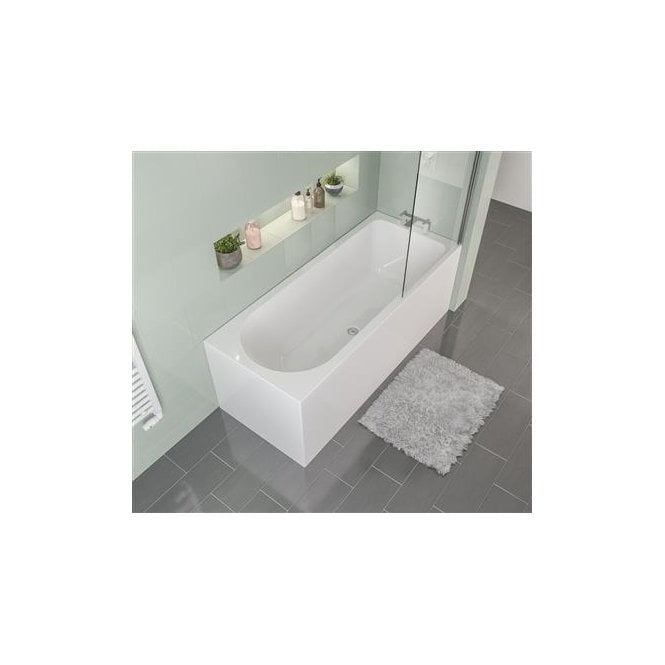 Eastbrook  Biscay Beauforte Shower Bath 1800mm x 800mm Right Hand 268 Litre Bath   42.1212