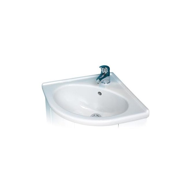 Eastbrook  Bonito Corner Ceramic Top 1 Tap Hole White   26.0087