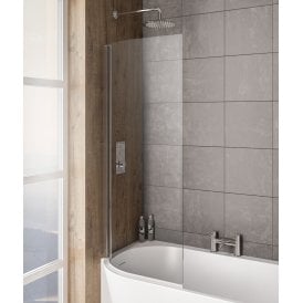 Eastbrook Bray Left Hand 6mm Bath Screen Chrome   49.2014
