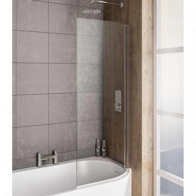 Eastbrook  Bray Right Hand 6mm Bath Screen Chrome   49.2017