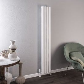Eastbrook Burford 1800mm x 275mm Aluminium Radiator Matt White   89.0234