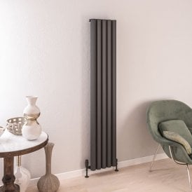 Eastbrook Burford 1800mm x 345mm Aluminium Radiator Matt Anthracite   89.0244