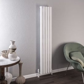 Eastbrook Burford 1800mm x 345mm Aluminium Radiator Matt White   89.0235