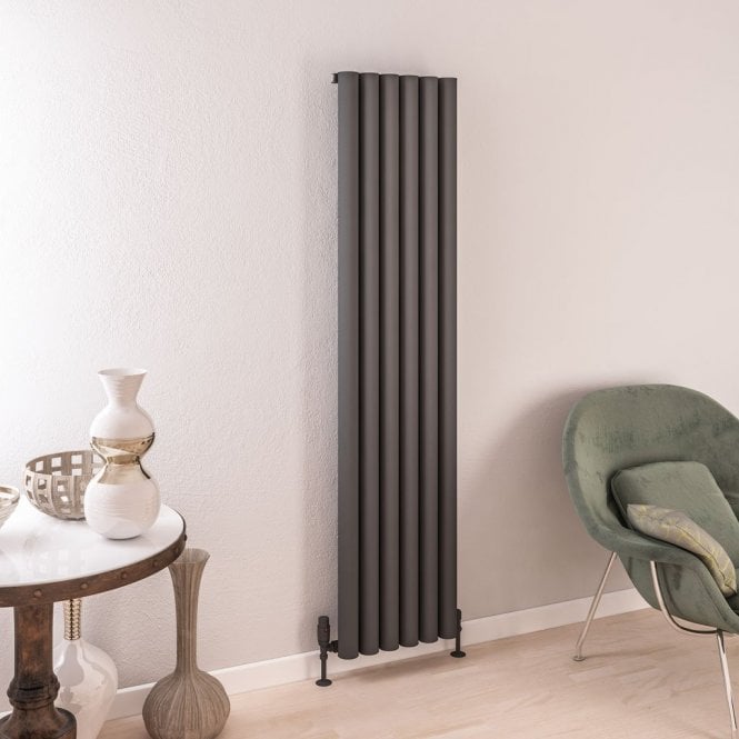 Eastbrook  Burford 1800mm x 415mm Aluminium Radiator Matt Anthracite   89.0245