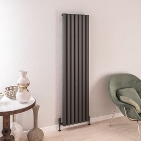 Eastbrook Burford 1800mm x 485mm Aluminium Radiator Matt Anthracite   89.0246