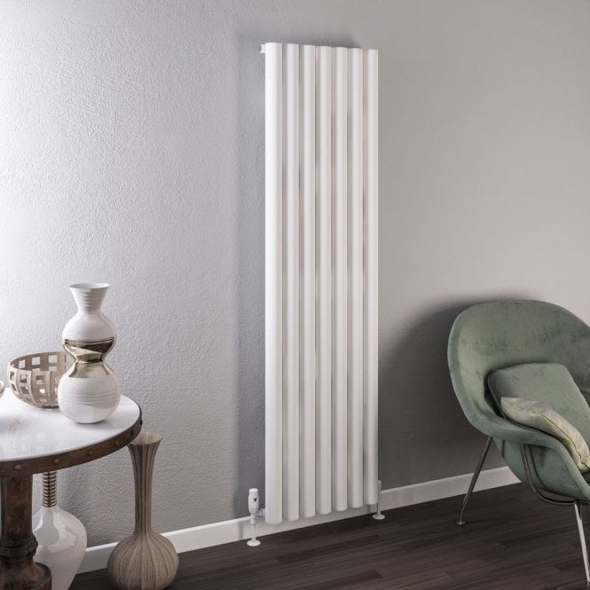 Eastbrook  Burford 1800mm x 485mm Aluminium Radiator Matt White   89.0237