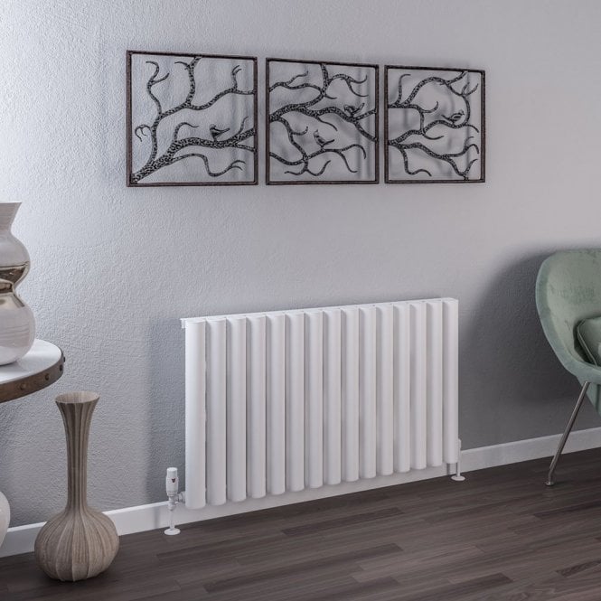 Eastbrook  Burford 600mm x 1045mm Aluminium Radiator Matt White   89.0232
