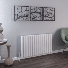 Eastbrook Burford 600mm x 1045mm Aluminium Radiator Matt White   89.0232