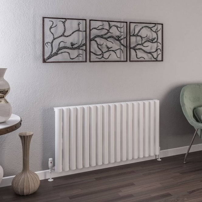 Eastbrook  Burford 600mm x 1185mm Aluminium Radiator Matt White   89.0233