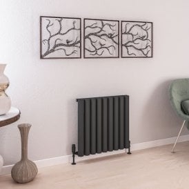 Eastbrook Burford 600mm x 625mm Aluminium Radiator Matt Anthracite   89.0239