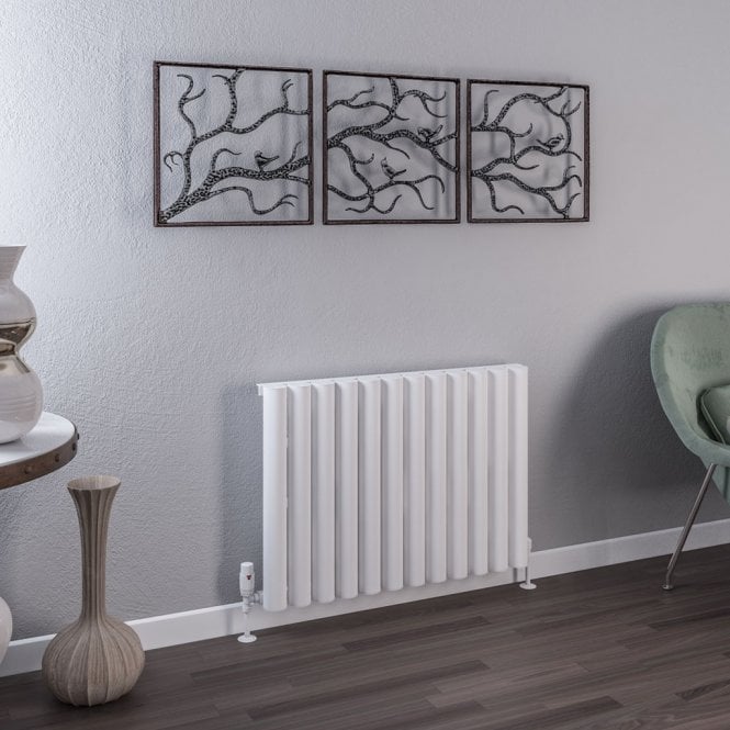 Eastbrook  Burford 600mm x 835mm Aluminium Radiator Matt White   89.0231