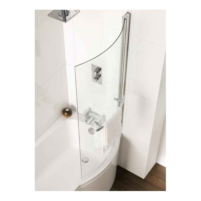 Eastbrook  C Shaped Screen 6mm Easy Clean With Towel Rail   69.0143