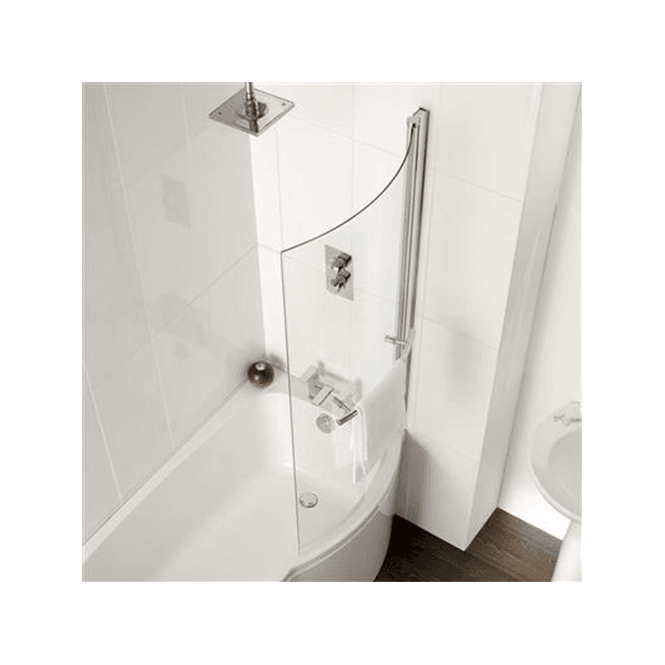 Eastbrook  C Shaped Shower Screen 6mm Easy Clean Chrome Profiles   69.0140