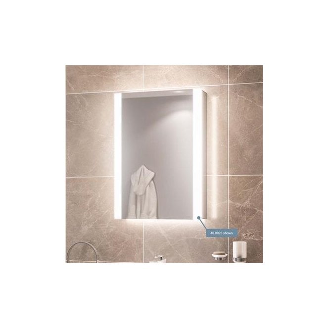 Eastbrook  Caldini 350 x 450mm x 130mm LED 1 Door Mirror Cabinet White   40.0026